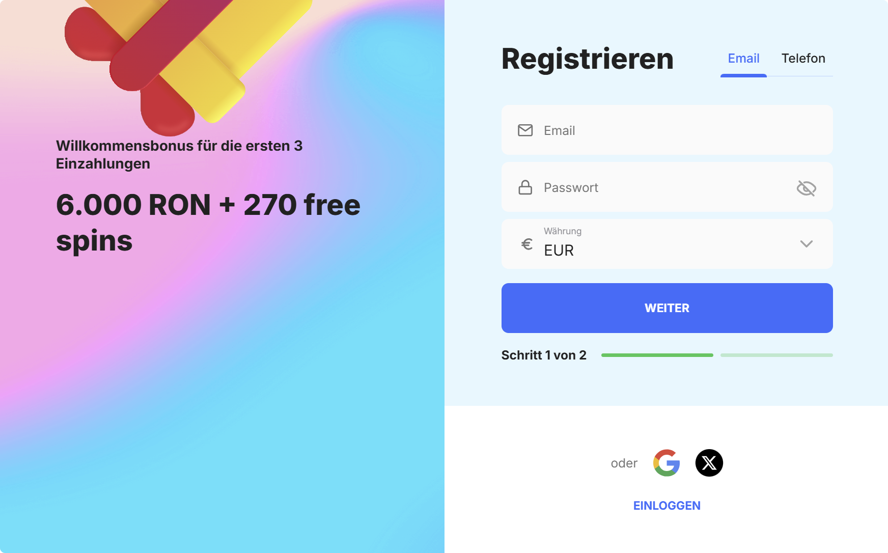 Registrierung